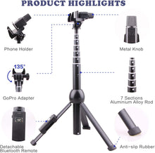 Load image into Gallery viewer, Selfie Stick Tripod 45 Inch