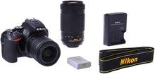 Load image into Gallery viewer, Nikon D5600 DSLR with 18-55mm f/3.5-5.6G VR and 70-300mm f/4.5-6.3G ED
