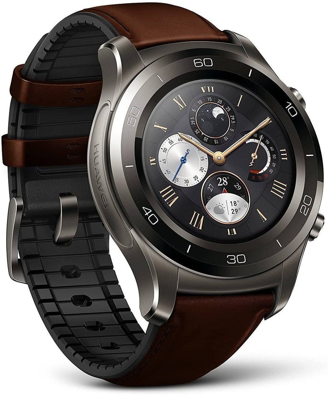 Huawei Watch 2 Classic Brown Leather Strap